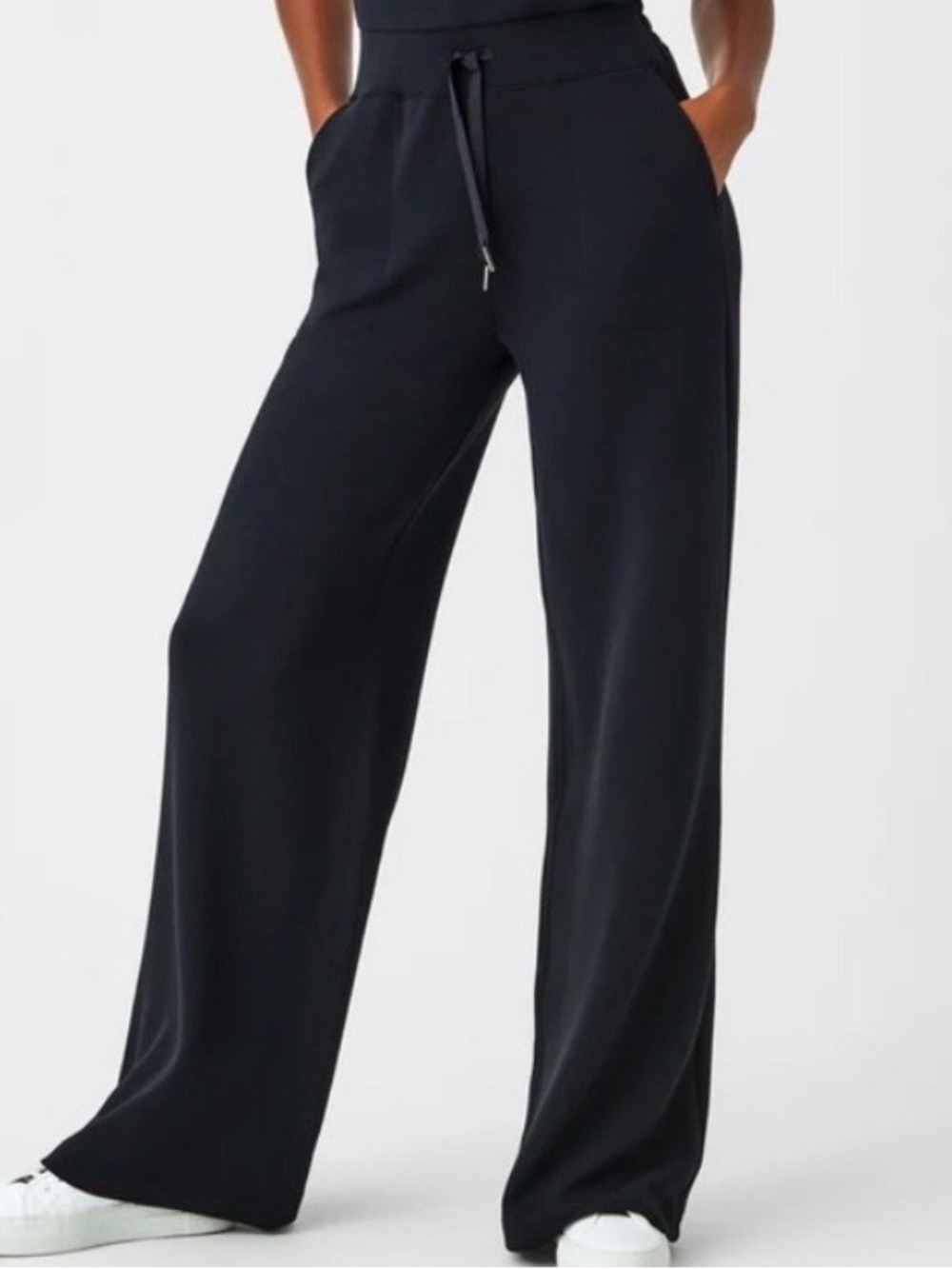 Spanx air easentials wide leg pants black